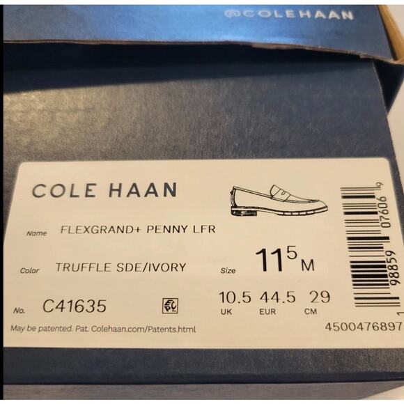 Cole Haan FlexGrand+ Men Penny Loafer Sz 11.5M Brown Suede Slip-On Cushioned New main image 4